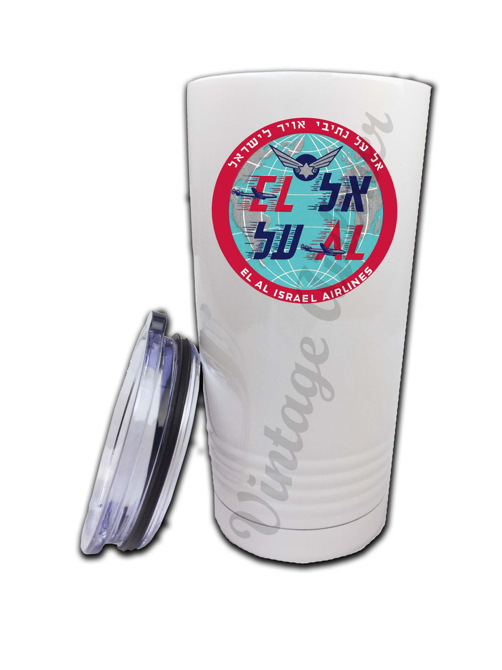 El Al Airlines Vintage Bag Sticker Tumbler