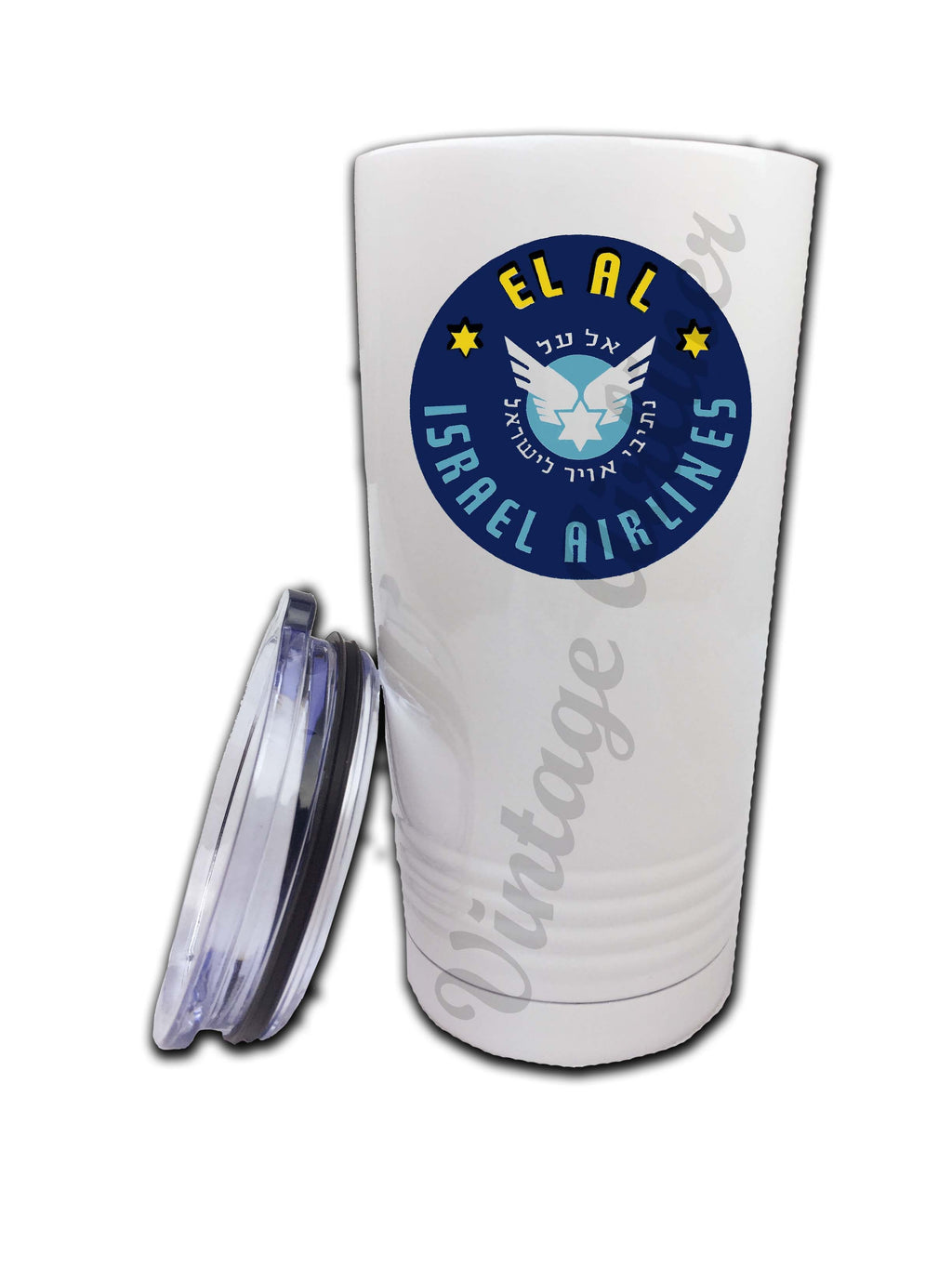 El Al 1950's Bag Sticker Tumbler