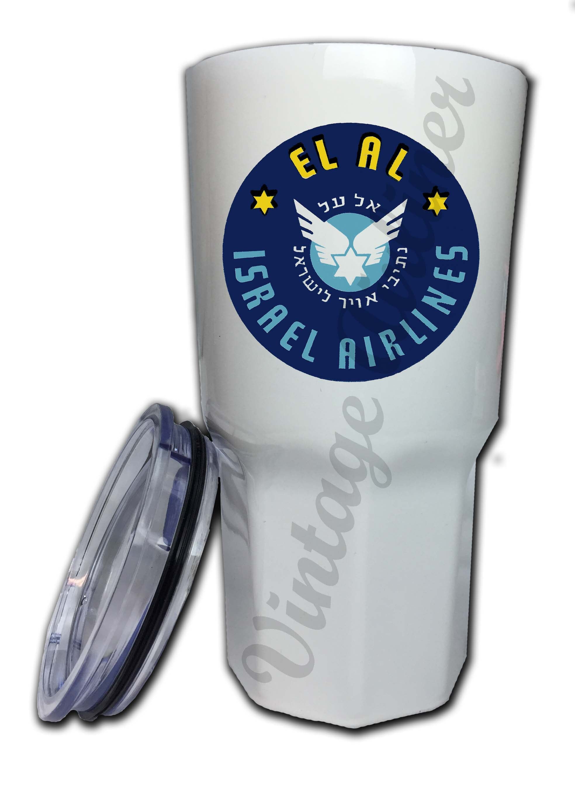 El Al 1950's Bag Sticker Tumbler