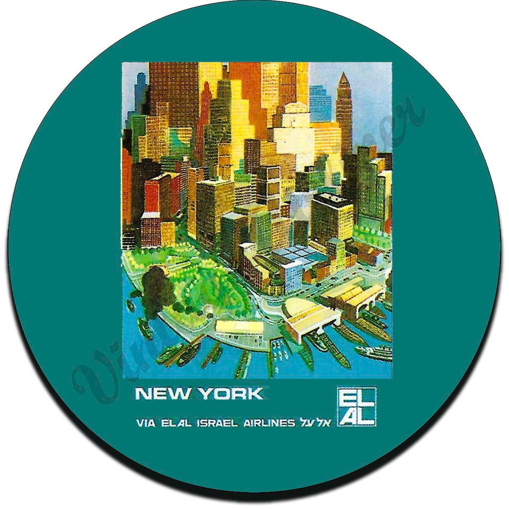 Elal Israel Airlines - New York - Sandstone Coaster