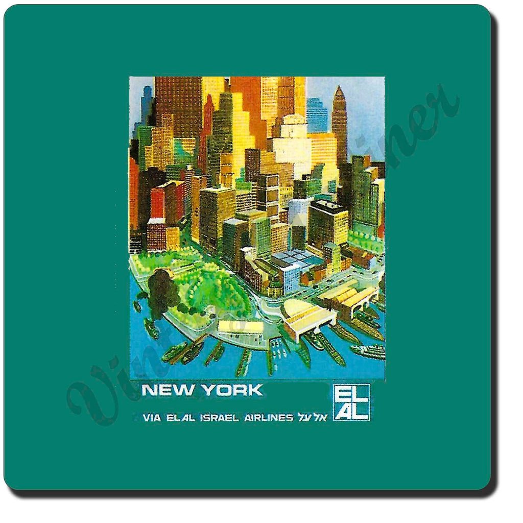 Elal Israel Airlines - New York - Sandstone Coaster