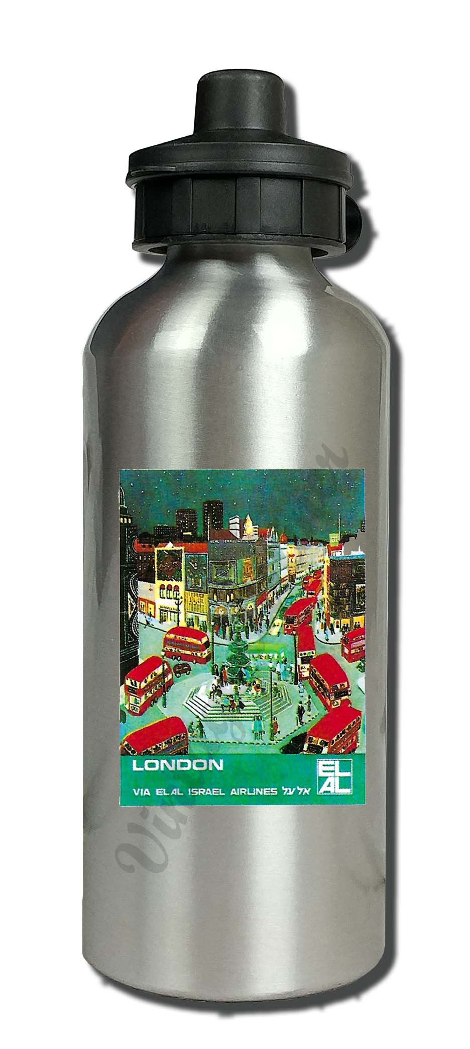 Elal Israel Airlines - London - Aluminum Water Bottle