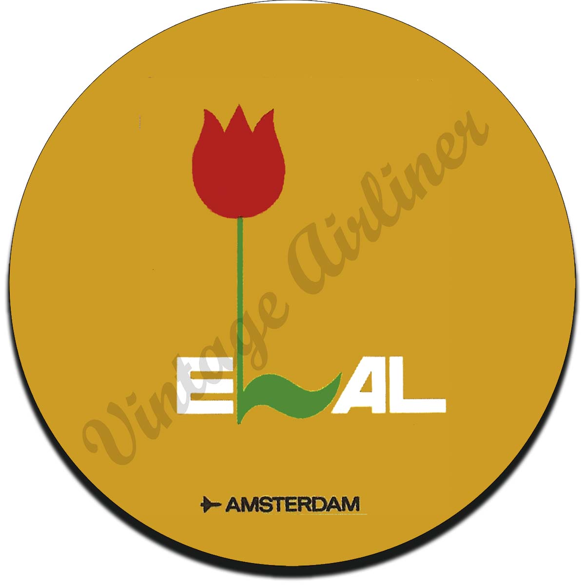 Elal Israel Airlines - Amsterdam - Sandstone Coaster