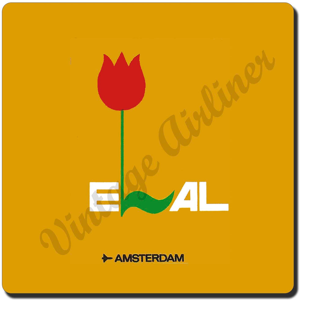 Elal Israel Airlines - Amsterdam - Sandstone Coaster
