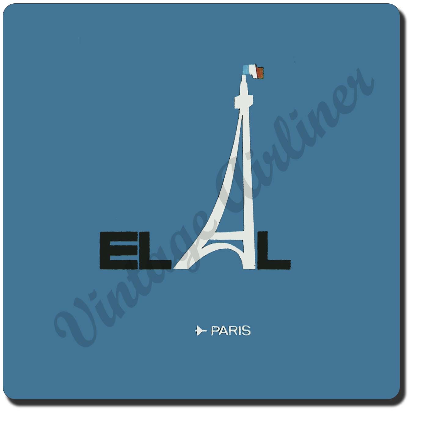 Elal Israel Airlines - Paris - Sandstone Coaster