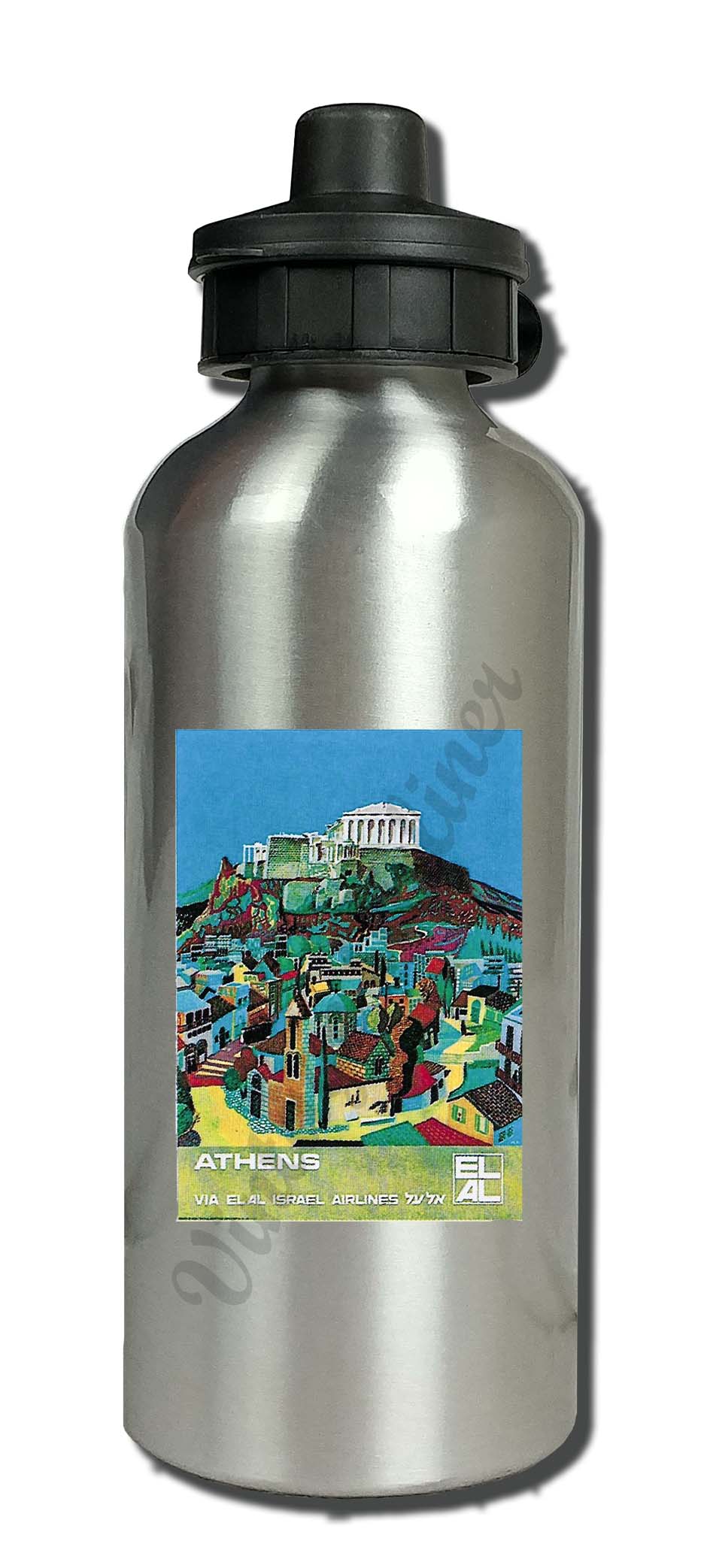 Elal Israel Airlines - Athens - Aluminum Water Bottle