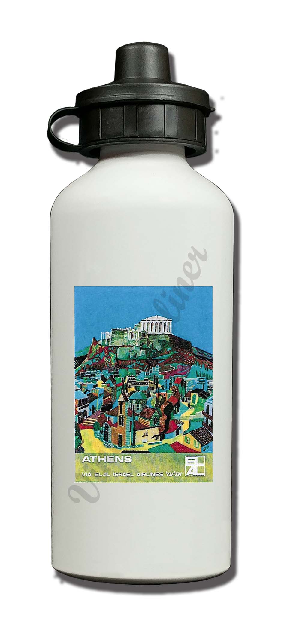 Elal Israel Airlines - Athens - Aluminum Water Bottle