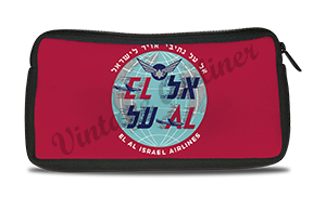 El Al Vintage Bag Sticker Travel Pouch