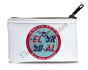 El Al Vintage Bag Sticker Rectangular Coin Purse