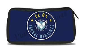 El Al 1950's Vintage Bag Sticker Travel Pouch