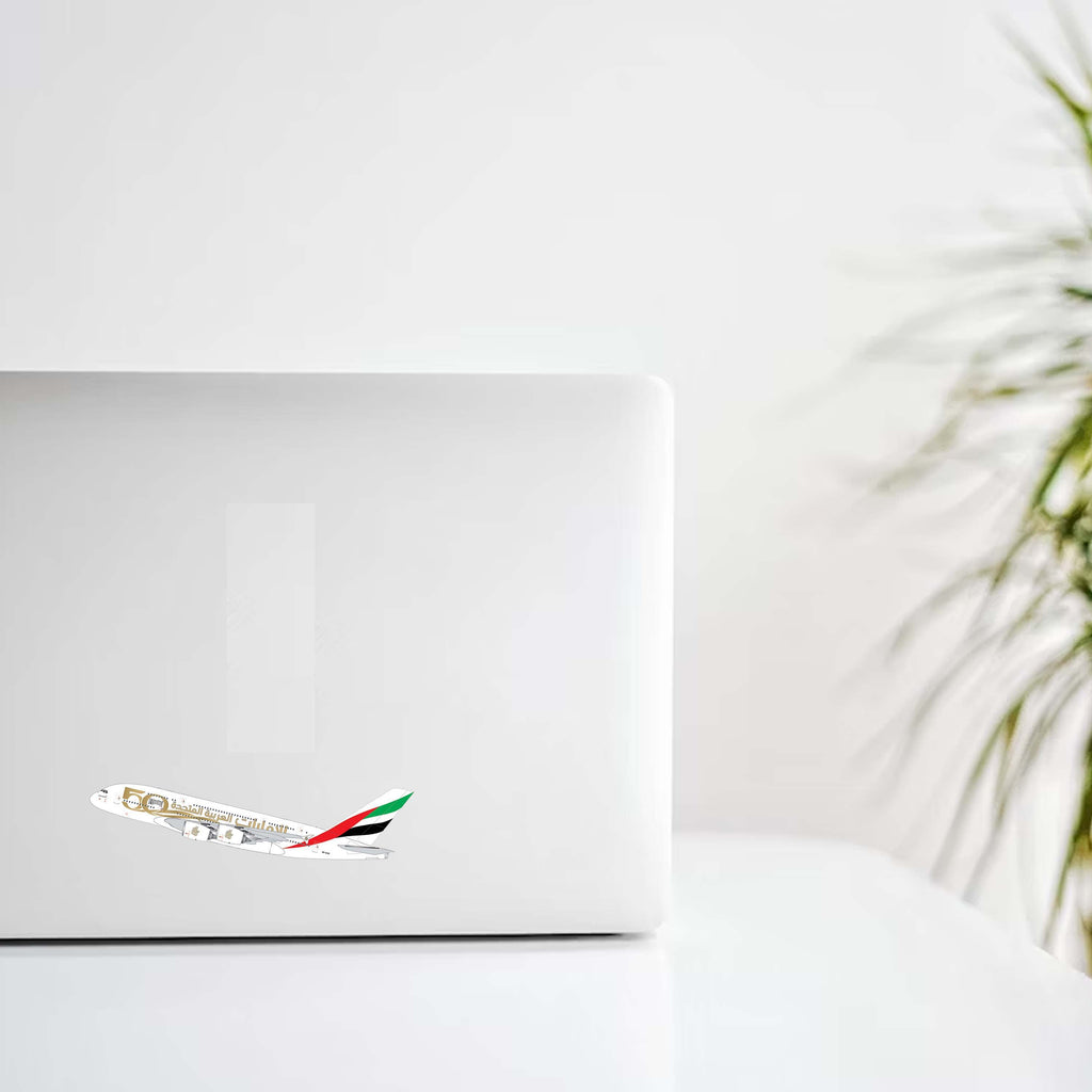 Emirates 50th Anniversary Decal Stickers