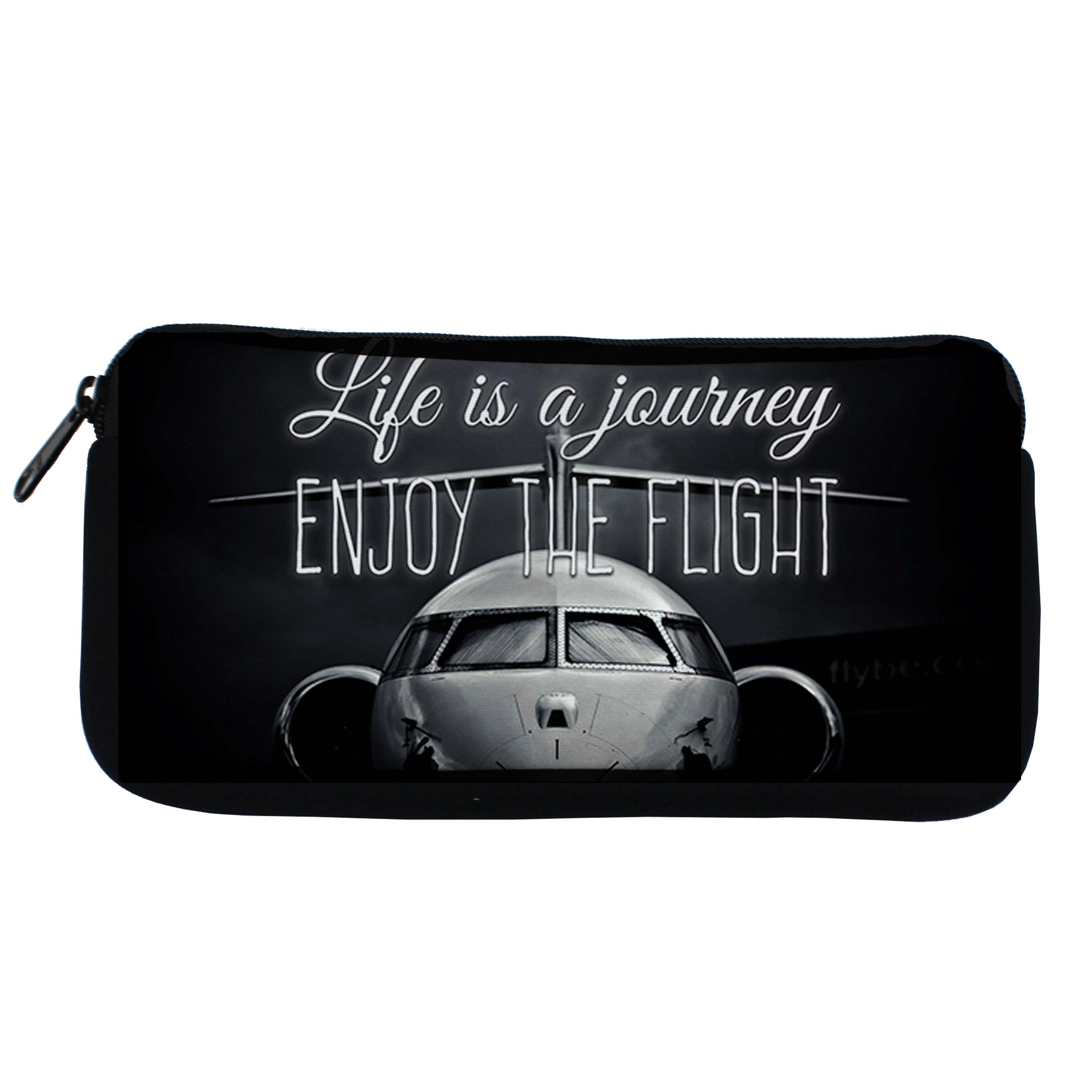 Enjoy The Flight Vintage Travel Pouch