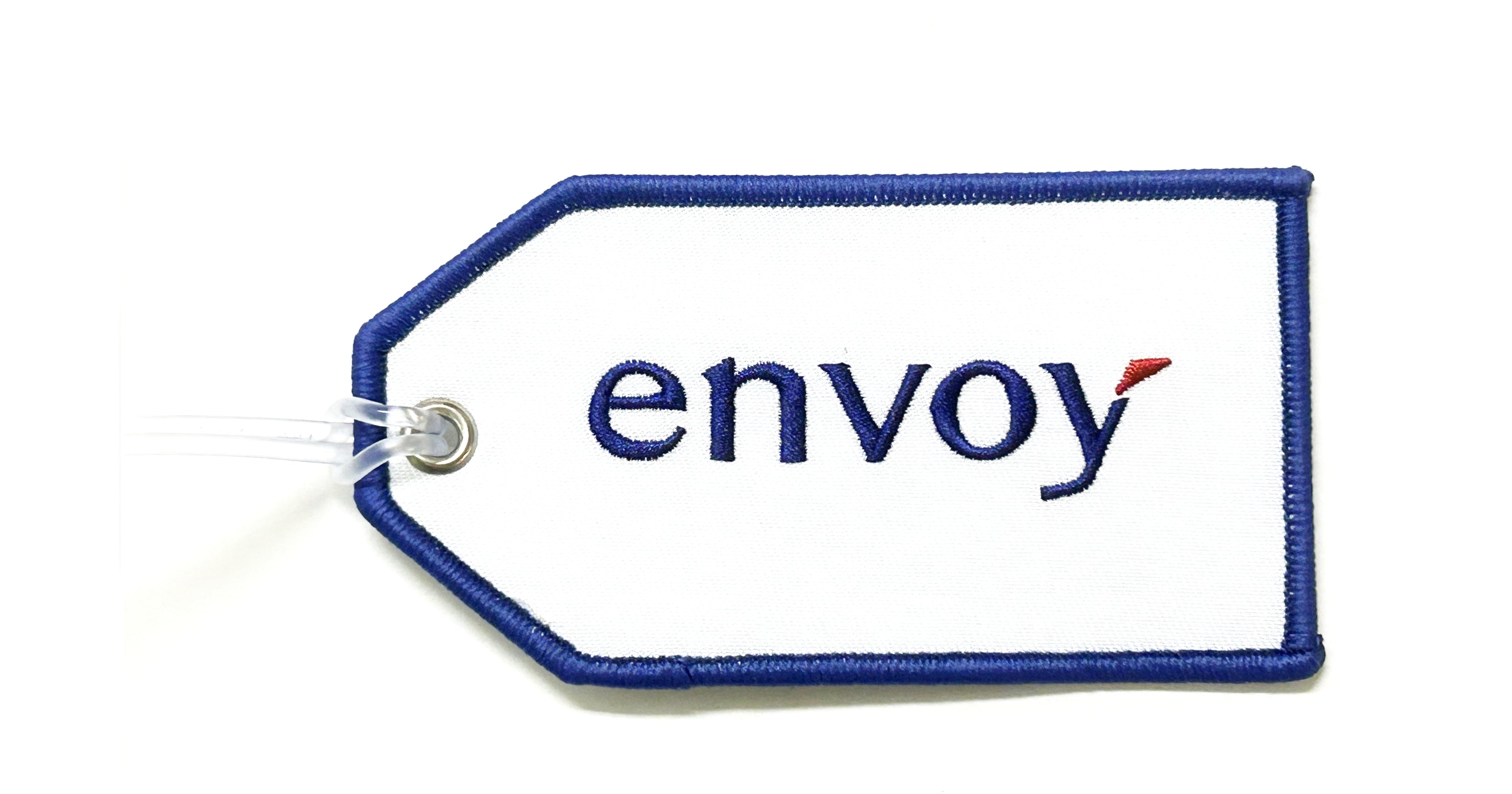 Embroidered Bag Tag-Envoy