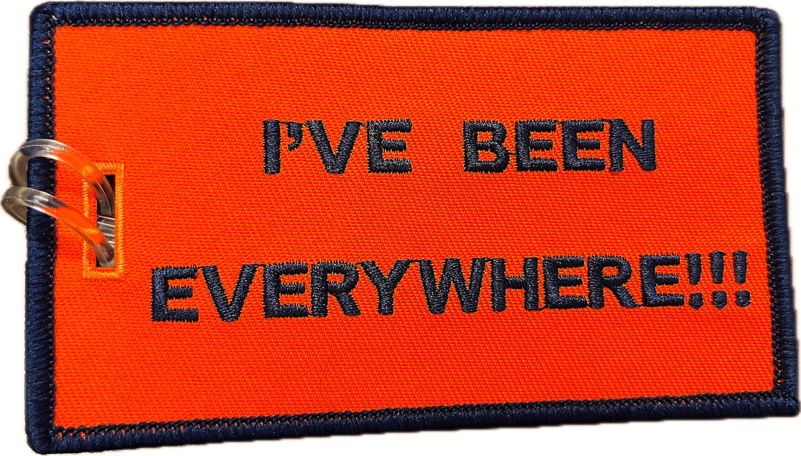 I've Been Everywhere - Embroidered Bag Tag