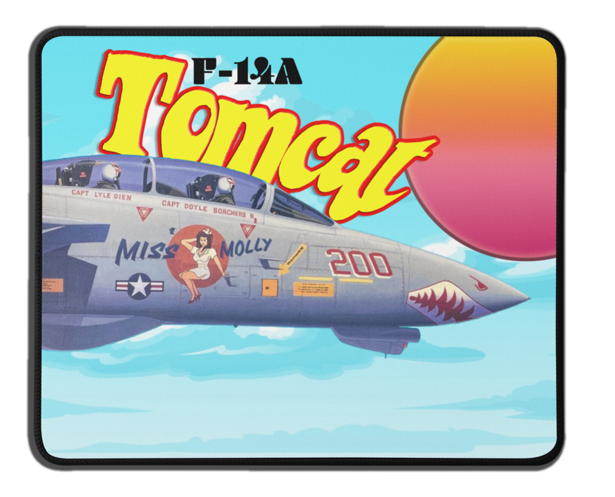 F14 Tomcat Vintage Fighter Plane Mousepad