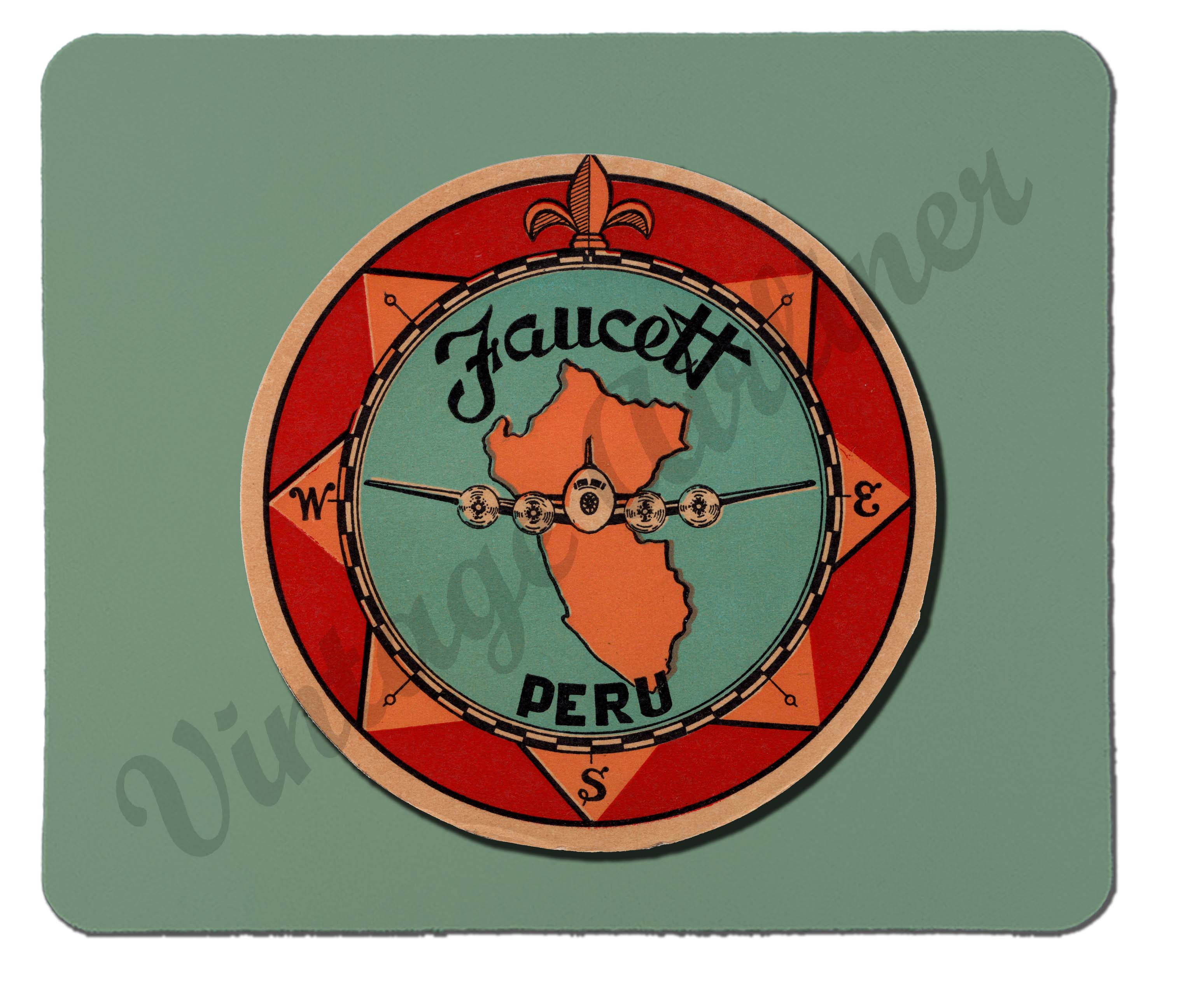 Faucett Peru Vintage Mousepad