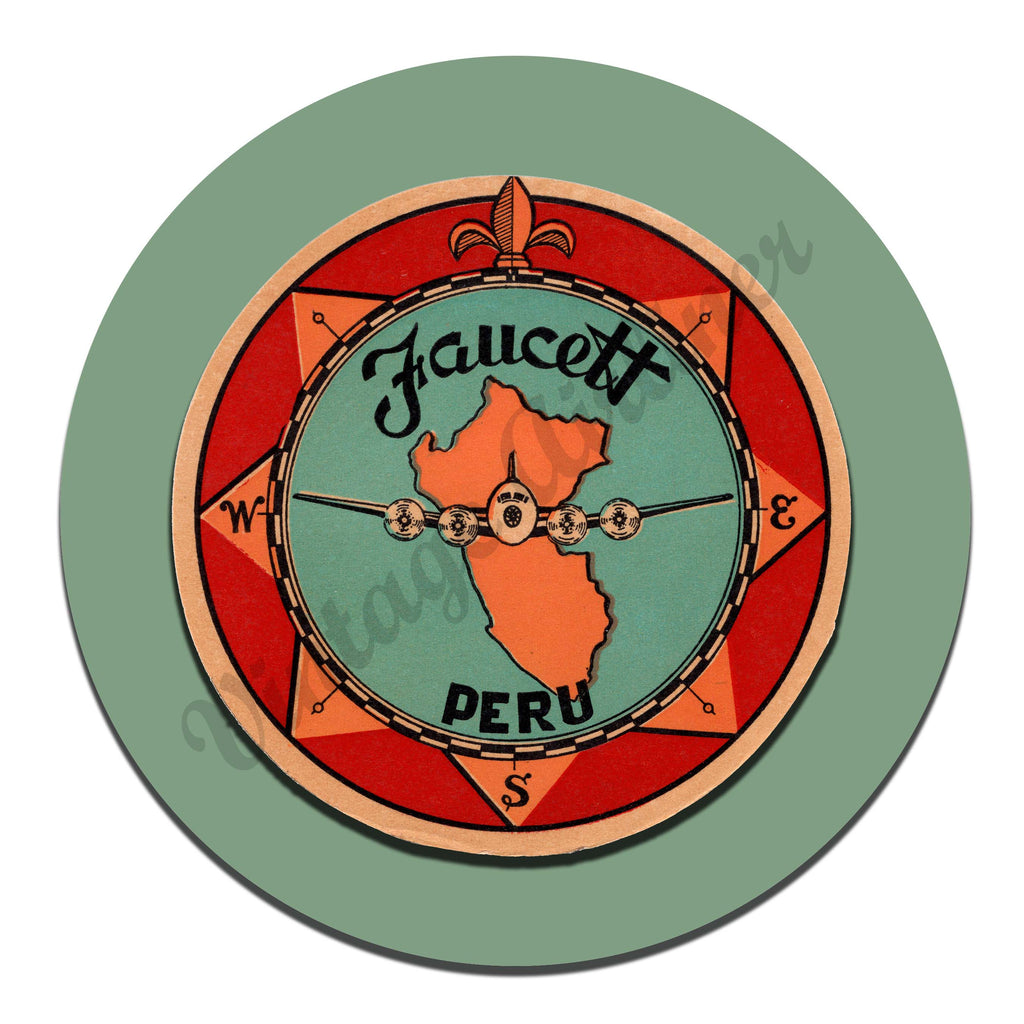 Faucett Peru Vintage Mousepad