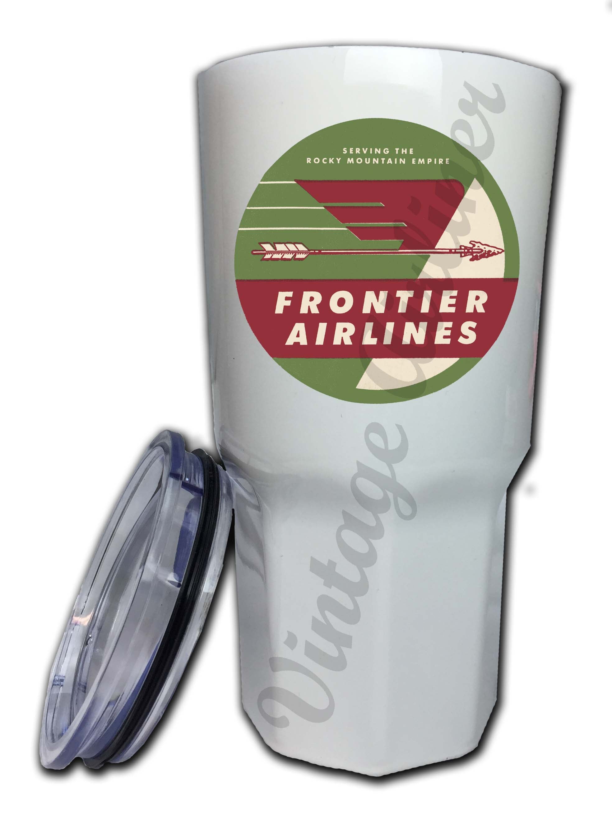 Frontier Airlines 1950's Bag Sticker Tumbler