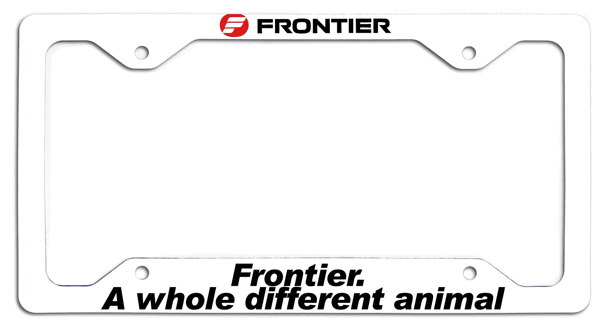 Frontier Airlines - Frontier.  A Whole Different Animal - License Plate Frame