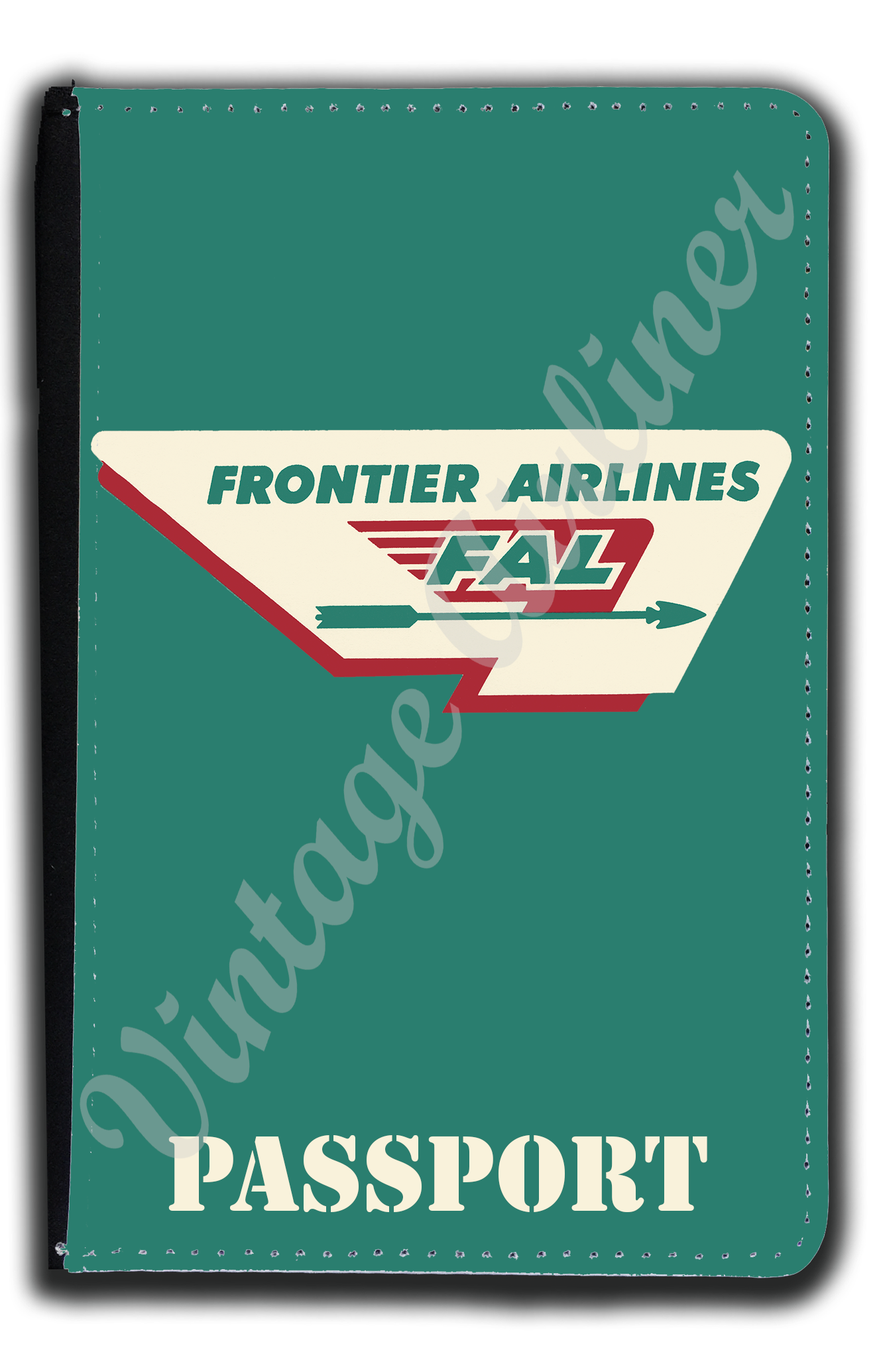 Frontier Airlines 1950's Logo Passport Case