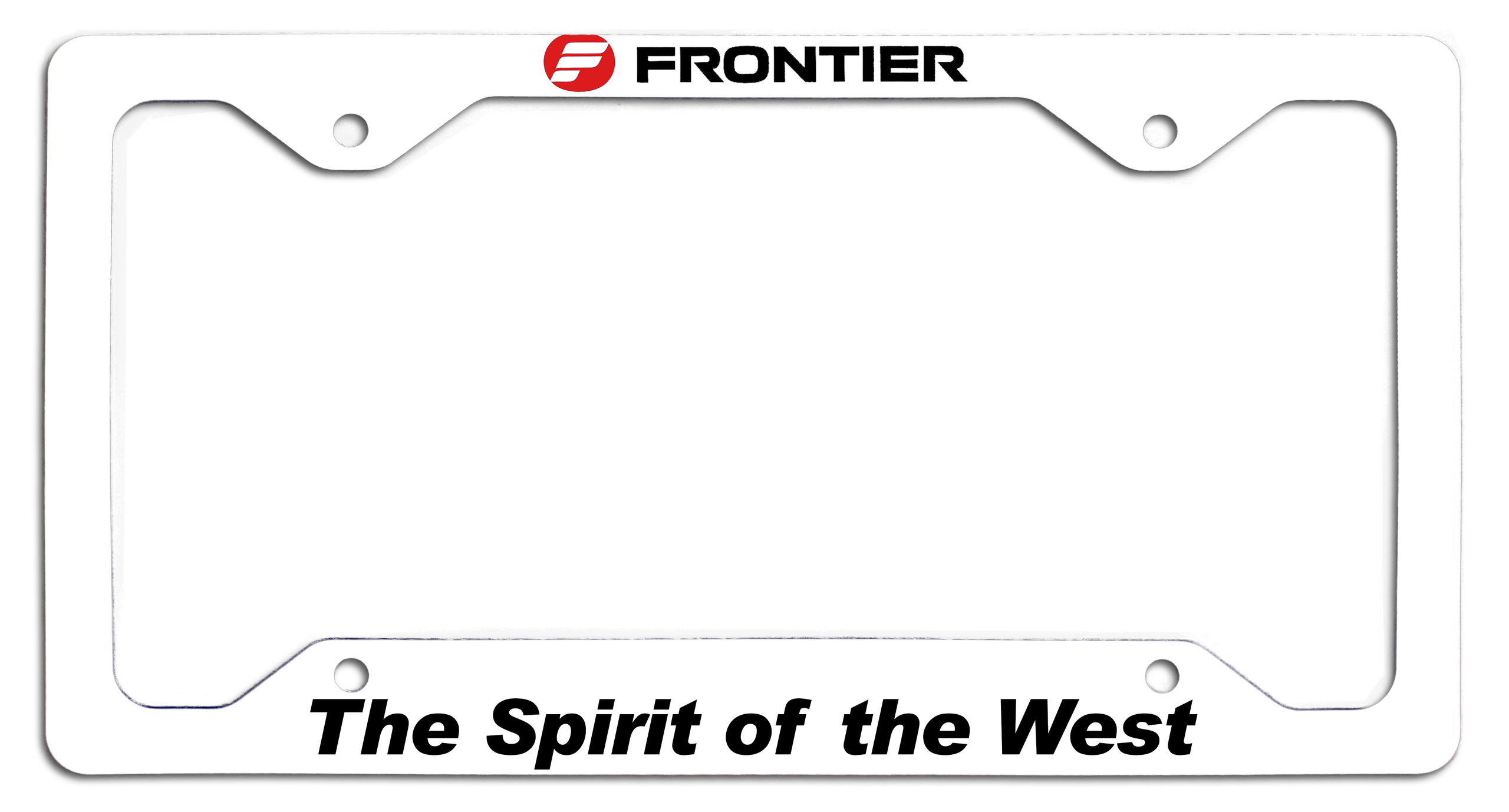 Frontier Airlines - The Spirit Of The West - License Plate Frame