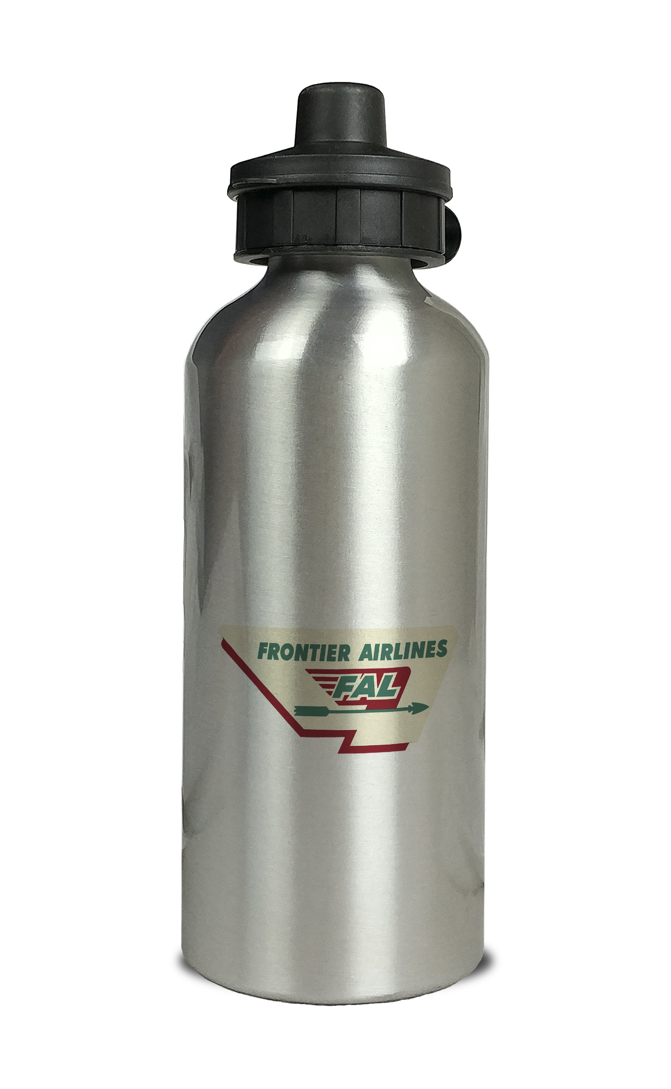 Frontier Airlines 1950's Aluminum Water Bottle