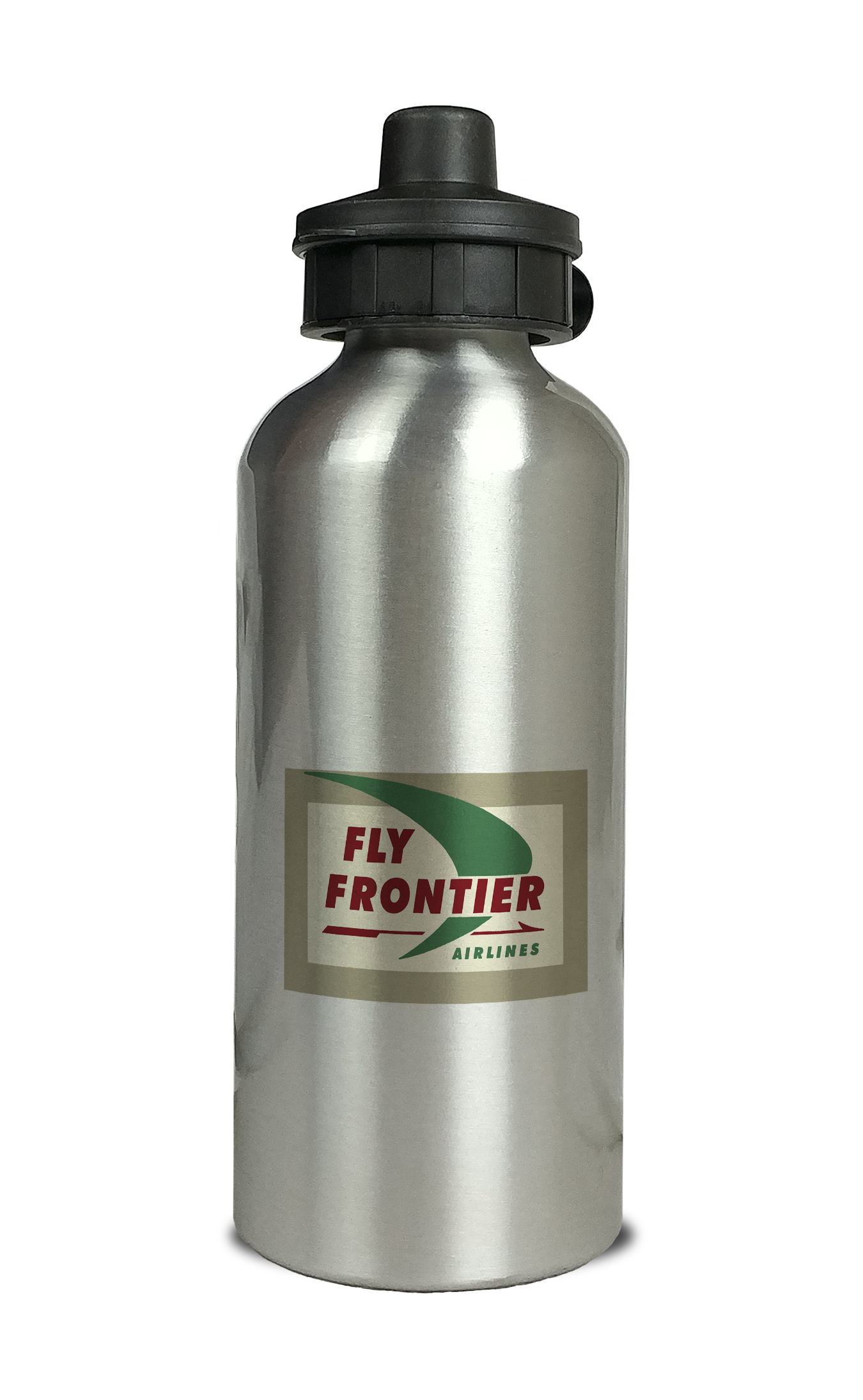 Frontier Airlines 1960's Logo Aluminum Water Bottle