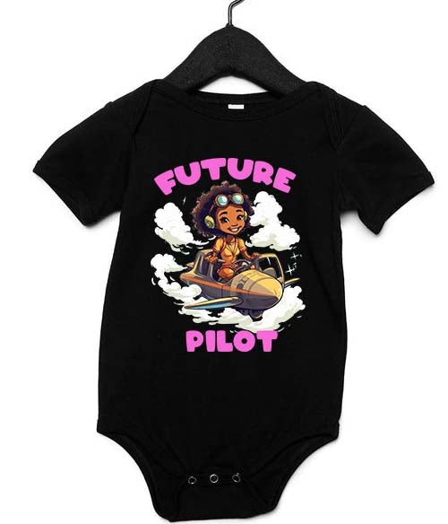 Future Pilot Girl Infant Onesie