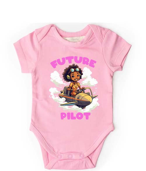 Future Pilot Girl Infant Onesie