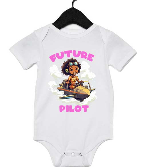 Future Pilot Girl Infant Onesie