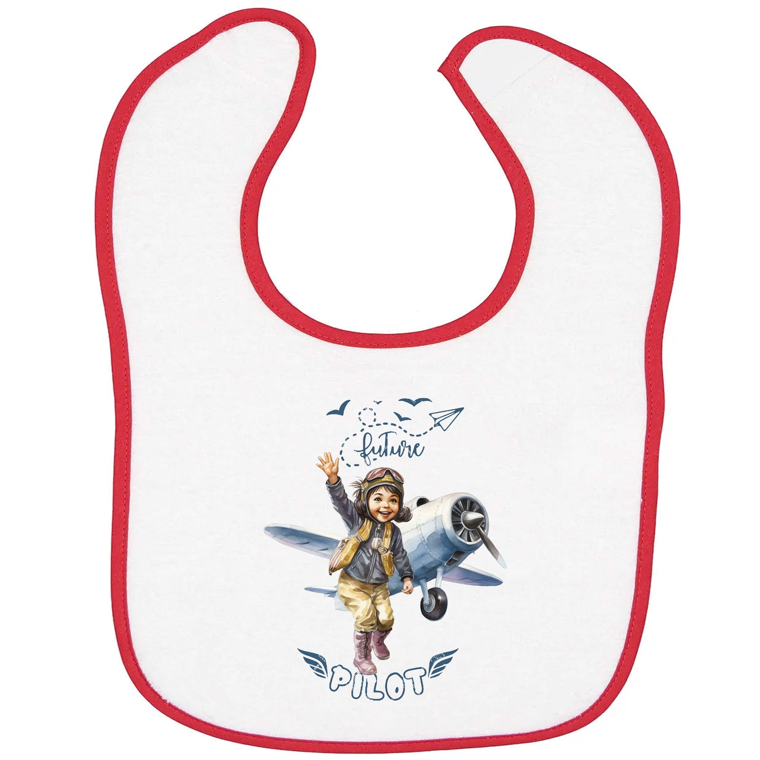 Future Pilot Kid Baby Bib