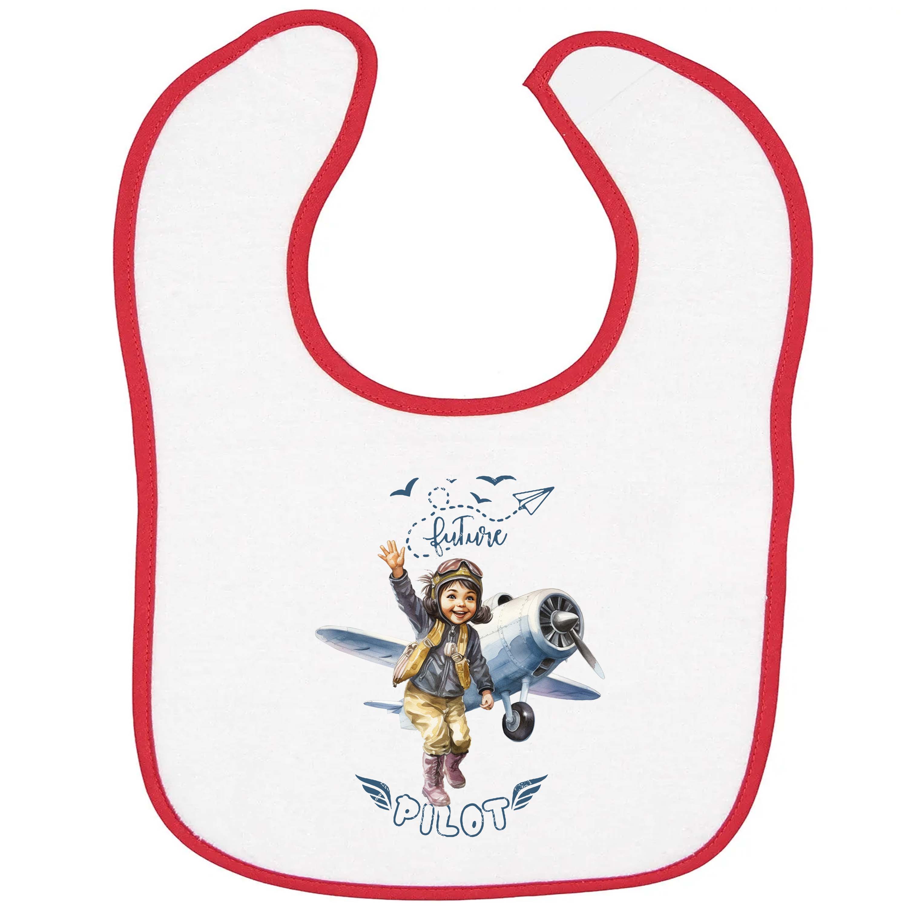 Future Pilot Kid Baby Bib