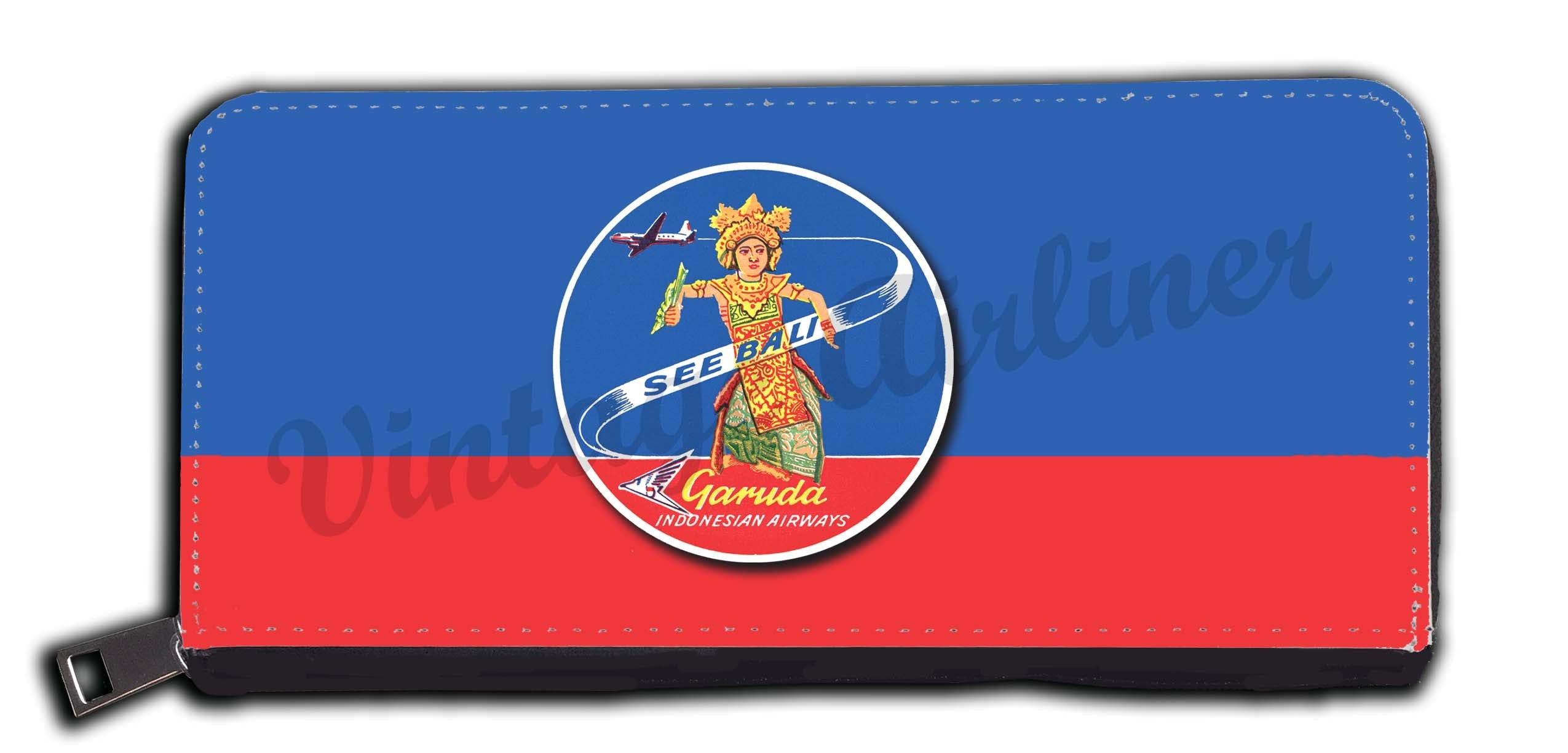 Garuda Indonesia Airlines Bali Vintage Bag Sticker Wallet