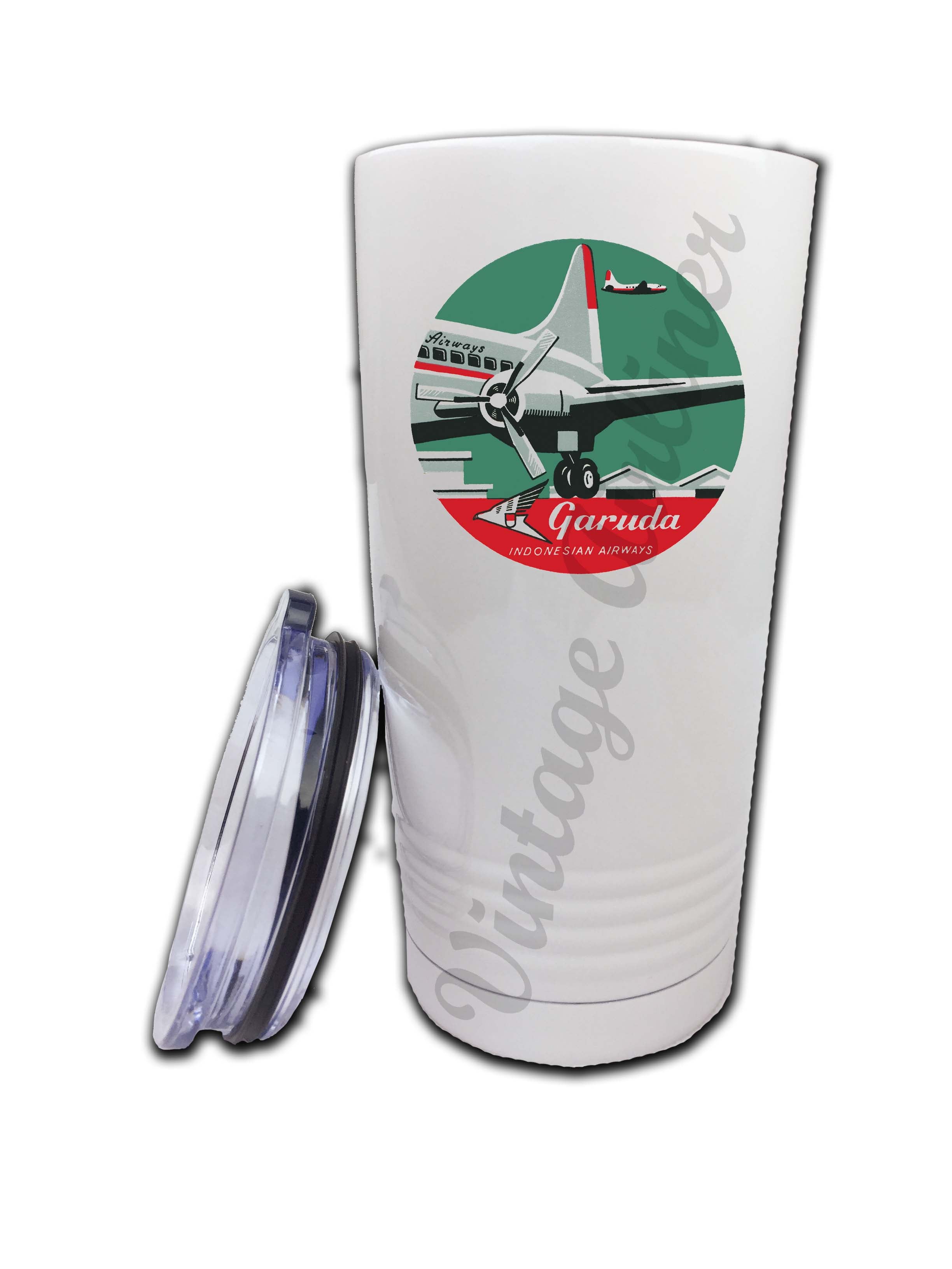 Garuda Indonesia Airline 1950's Bag Sticker Tumbler
