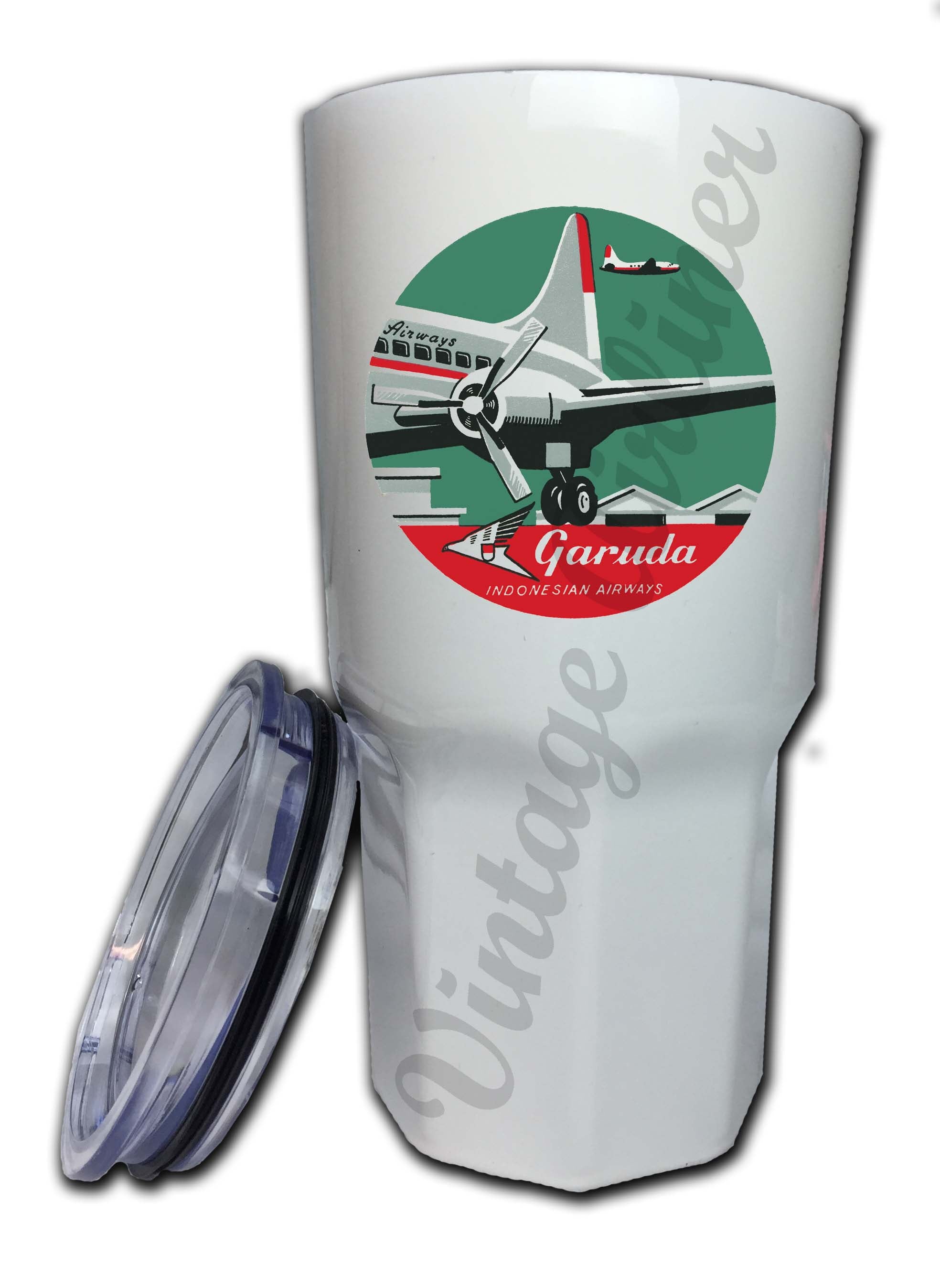 Garuda Indonesia Airline 1950's Bag Sticker Tumbler