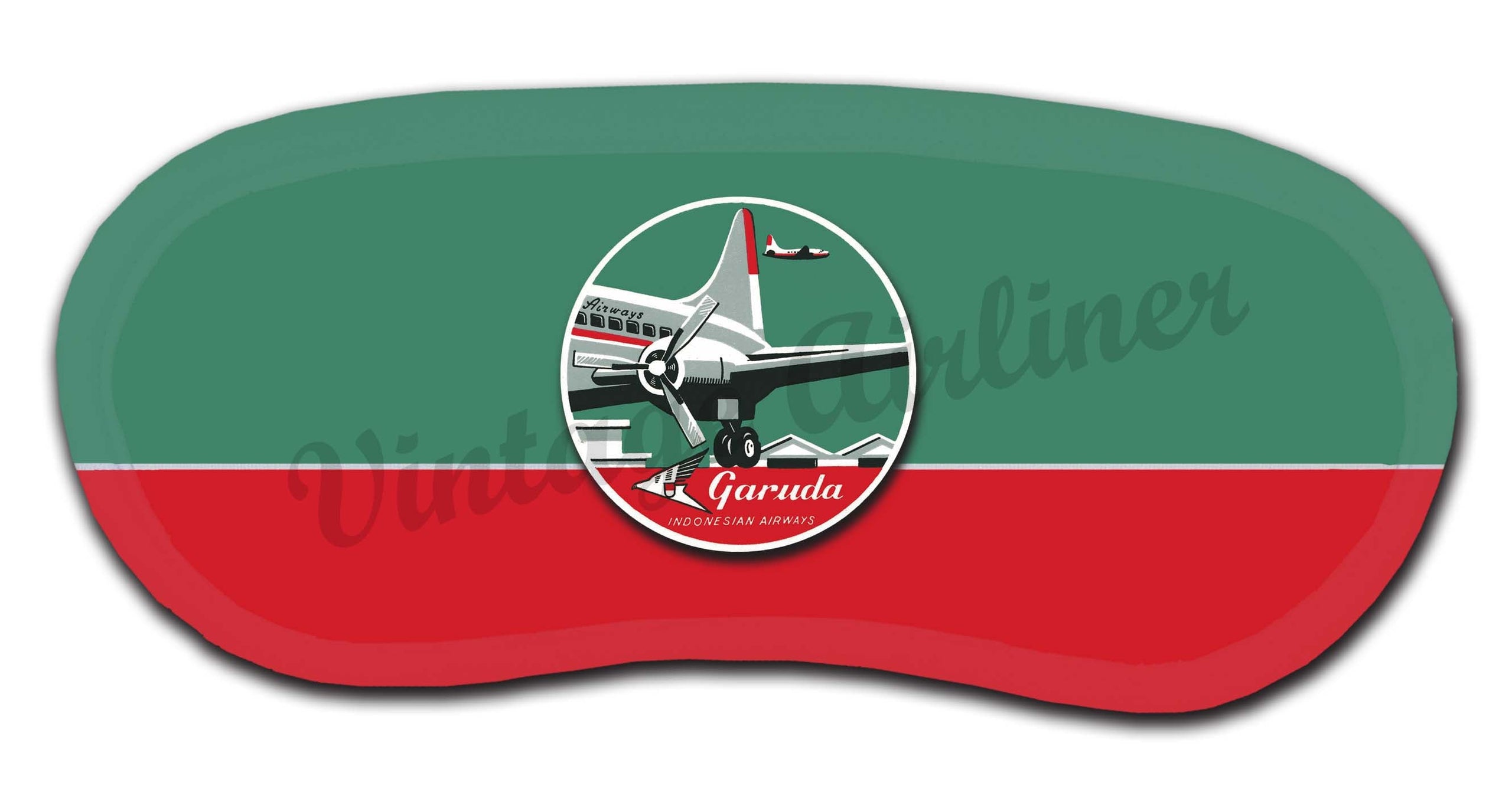 Garuda Indonesia Airlines 1950's Vintage Bag Sticker Sleep Mask