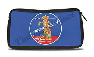 Garuda Indonesia Airlines Bali Vintage Bag Sticker Travel Pouch