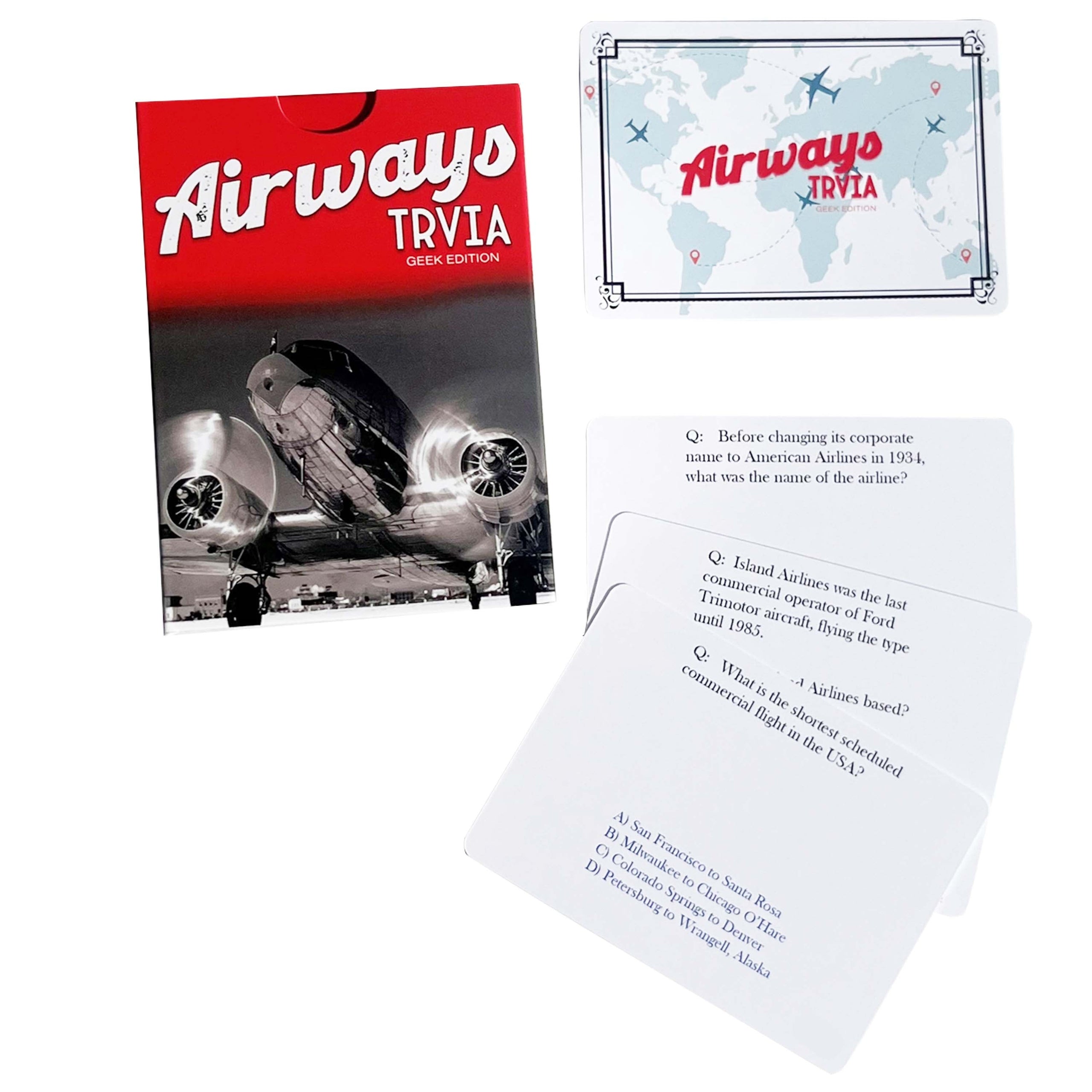 Airways Trivia (Geek Edition) 200 Card Trivia Game