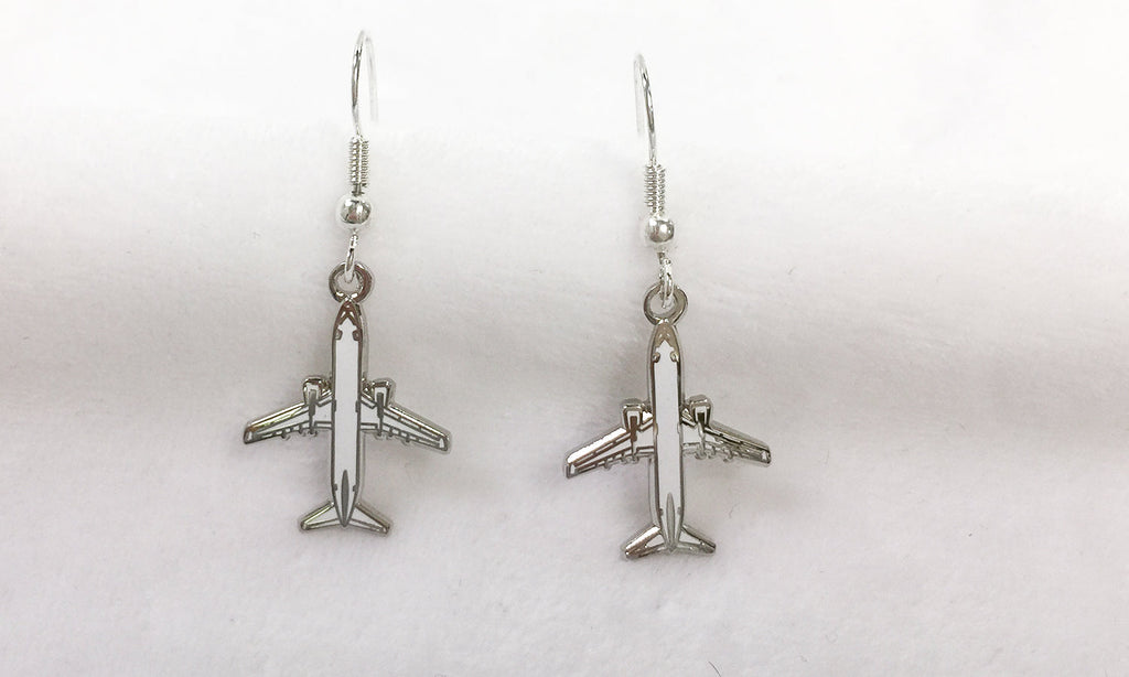 737 Airplane Earrings