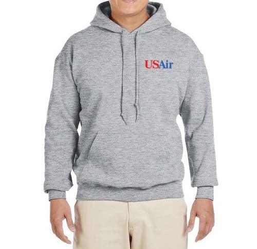 Air Blue Logo (19US89-1997) Hooded Sweatshirt Embroidered