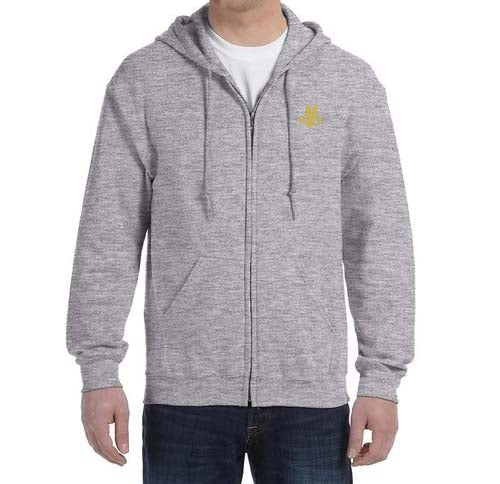 American Airlines 1940's AA Logo Zipped Hooded Sweatshirt Embroidered