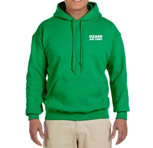 Ozark Airlines Logo Hooded Sweatshirt Embroidered