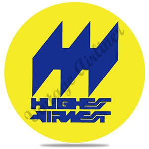 Hughes Airwest Last Logo Round Sandstone Coaster