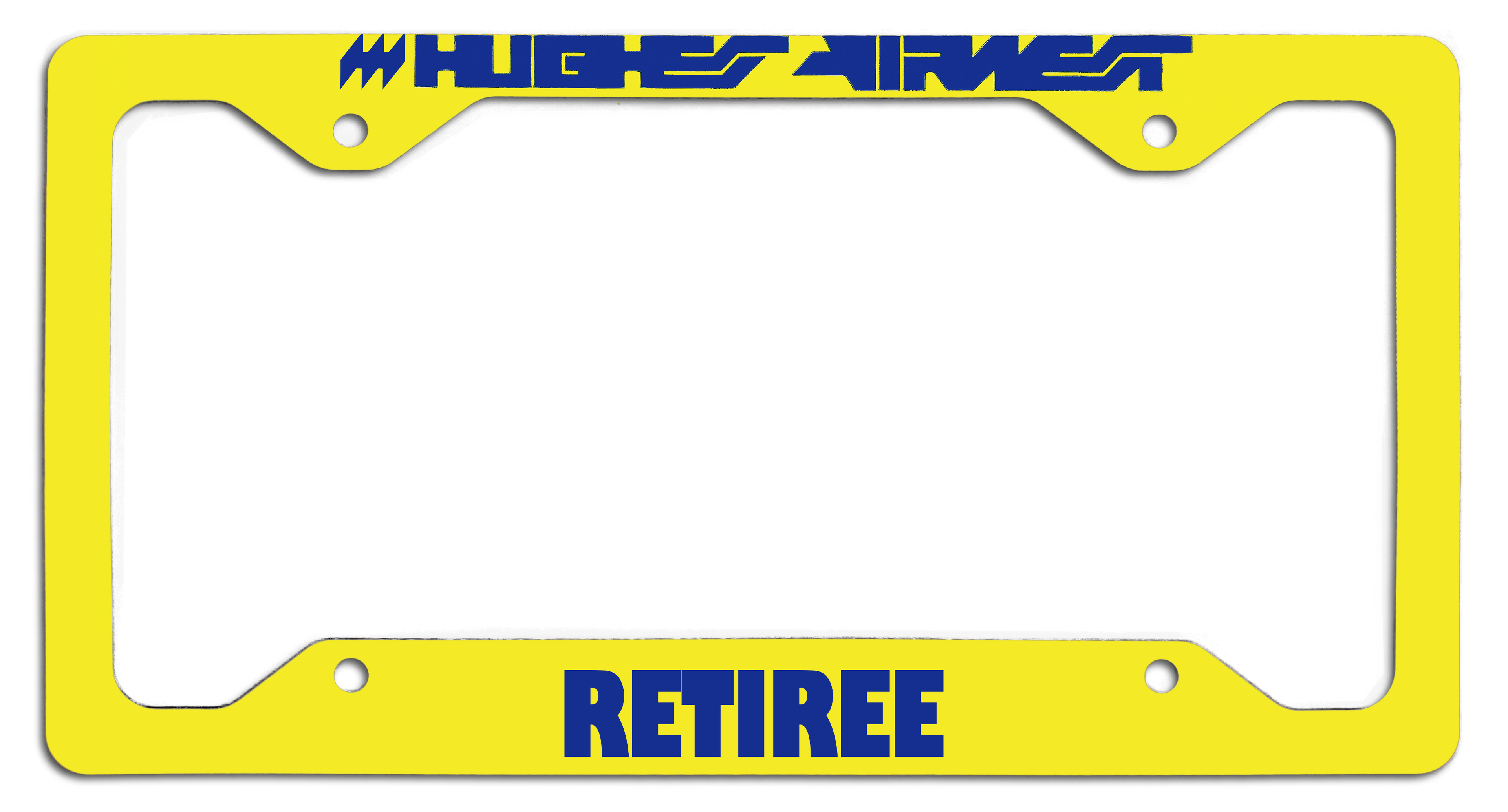 Hughes Airwest Retiree - License Plate Frame