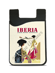 Iberia Airlines 1950's Matador Bag Sticker Card Caddy