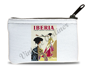 Iberia Airlines 1950's Matador Bag Sticker Rectangular Coin Purse