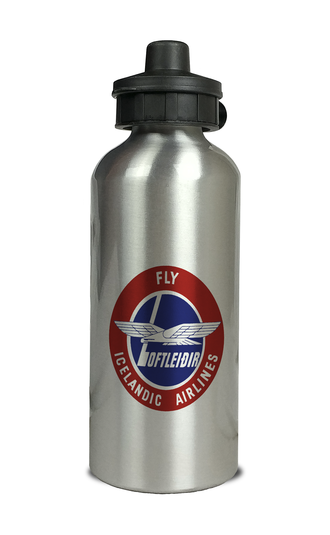 Icelandic Airlines Logo Aluminum Water Bottle