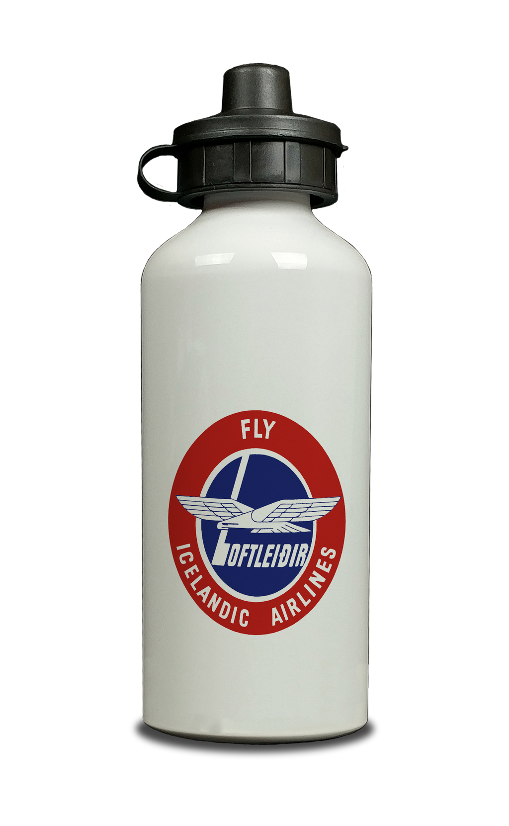 Icelandic Airlines Logo Aluminum Water Bottle