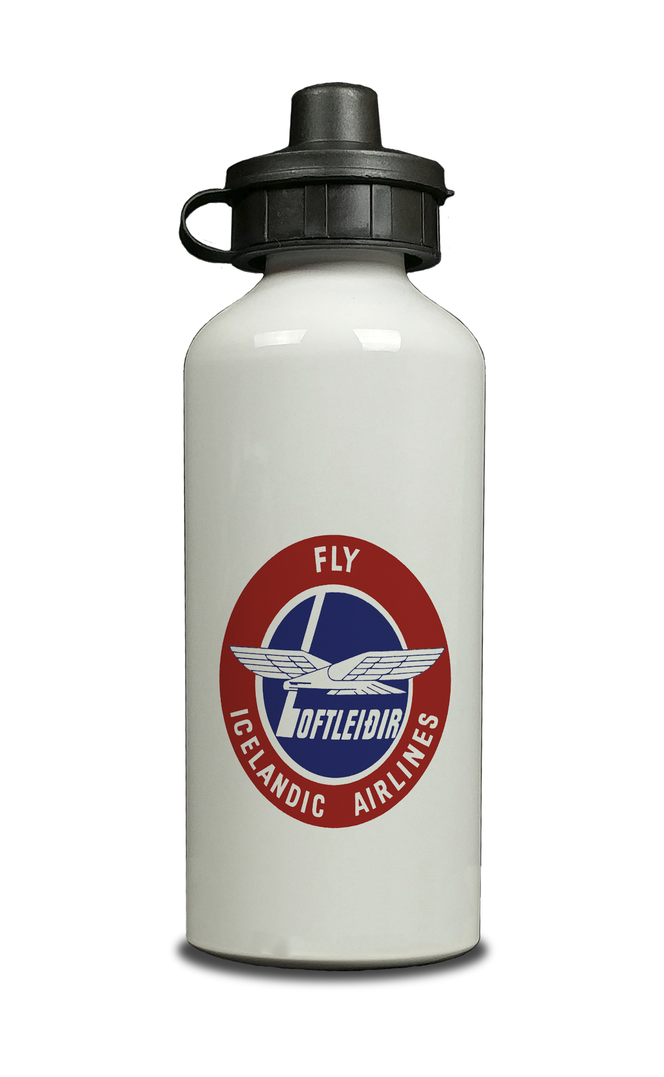 Icelandic Airlines Logo Aluminum Water Bottle