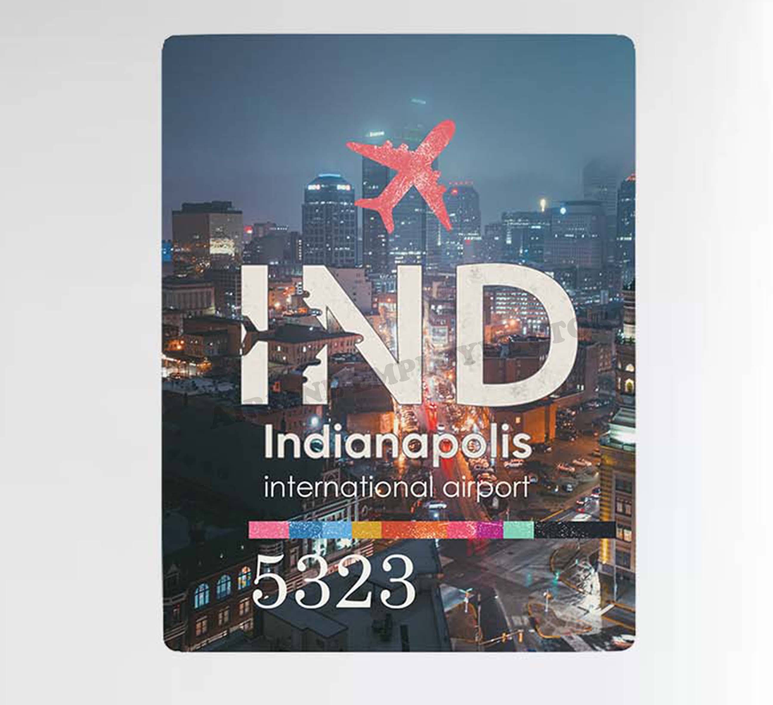 Indianapolis International Airport Design Decal Stickers